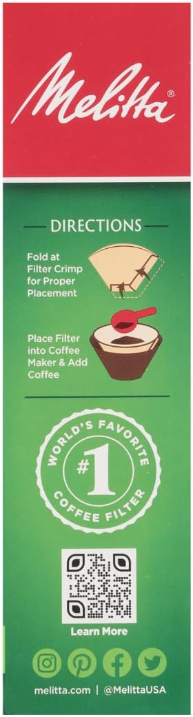 Melitta #4 Unbleached Coffee Filters, Premium, Natural Brown, Flavor Enhancing Coffee Filters for 8-12 Cup Coffee Makers, Kosher Certified, Compostable, 100 Count (Pack of 3) - Image 12