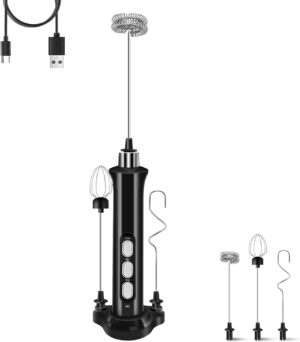 Rechargeable Milk Frother Handheld ...