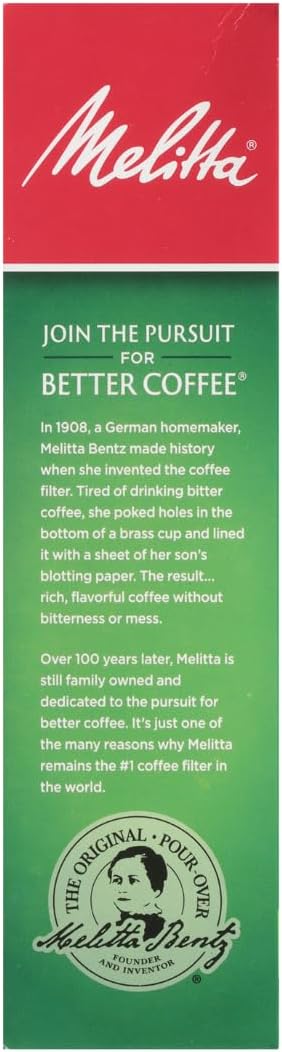 Melitta #4 Unbleached Coffee Filters, Premium, Natural Brown, Flavor Enhancing Coffee Filters for 8-12 Cup Coffee Makers, Kosher Certified, Compostable, 100 Count (Pack of 3) - Image 13