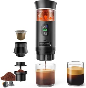 Portable Battery Travel Coffee Make...