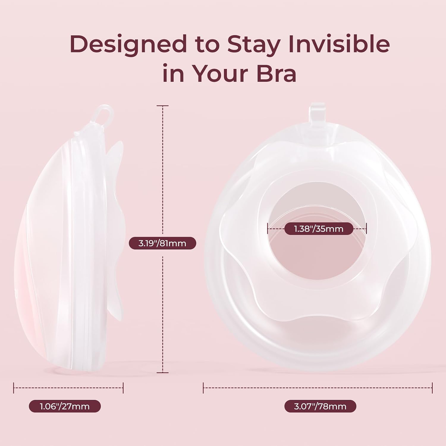 Momcozy Breast Milk Collector, Slim Discreet Waterdrop Silicone Breast Shells for Light Milk Leakage Collection with Storage Case (1oz/30ml, 2PCS) - Image 8