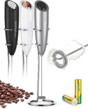 SIMPLETASTE Milk Frother Handheld E...