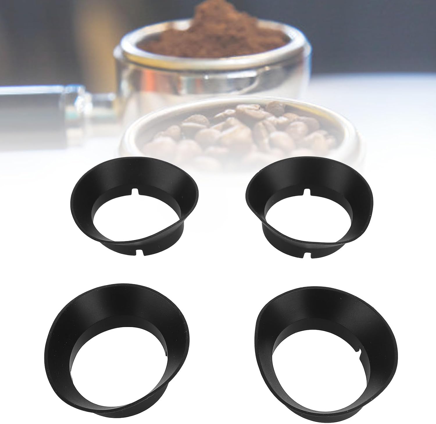 TOPINCN 4PCS 4pcs Gasket Replacement for Coffee Grinder Parts, Silicone Coffee Rings Set Prevent Coffee Grounds Spillage, Coffee Replacement Rings - Image 8