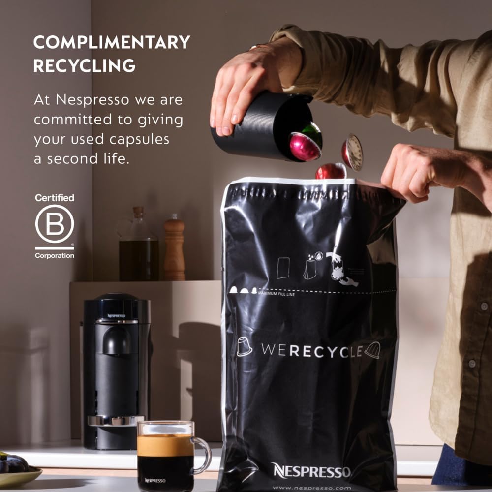 Nespresso Vertuo Next Coffee and Espresso Maker by De'Longhi, White with Aeroccino Milk Frother Bundle - Image 9