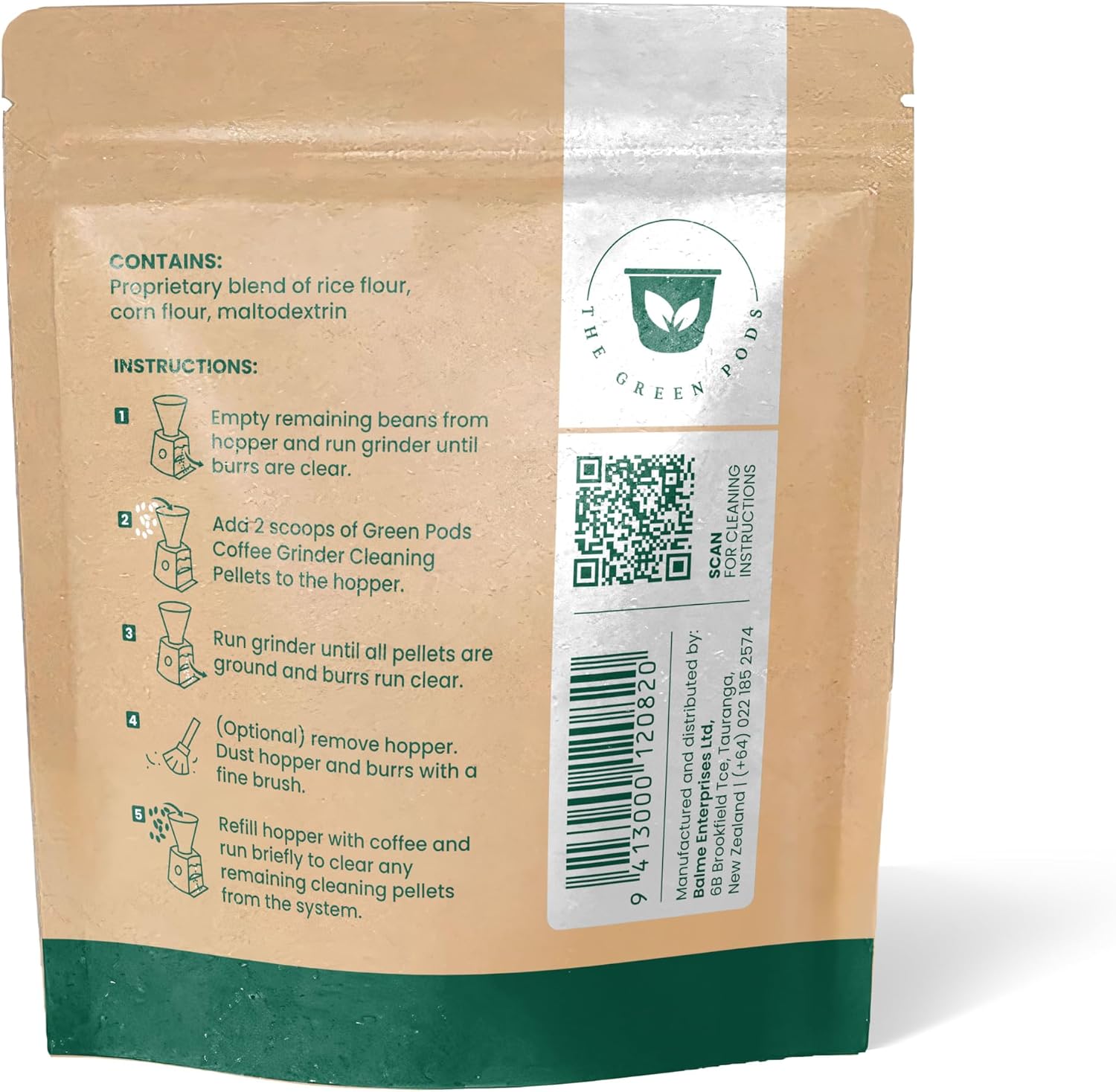 Coffee Grinder Cleaner, 5 Powerful Doses, Removes Stale Oils and Odors, 100% Natural, Gluten Free - Image 4