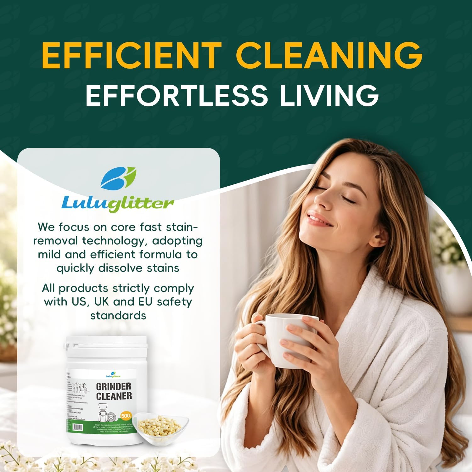 Professional Coffee Grinder Cleaning Tablets 500g Natural Food Safe | Luluglitter coffee grinder cleaning tablets Safe formula, oil removal, 500g, wide compatibility, easy use - Image 6