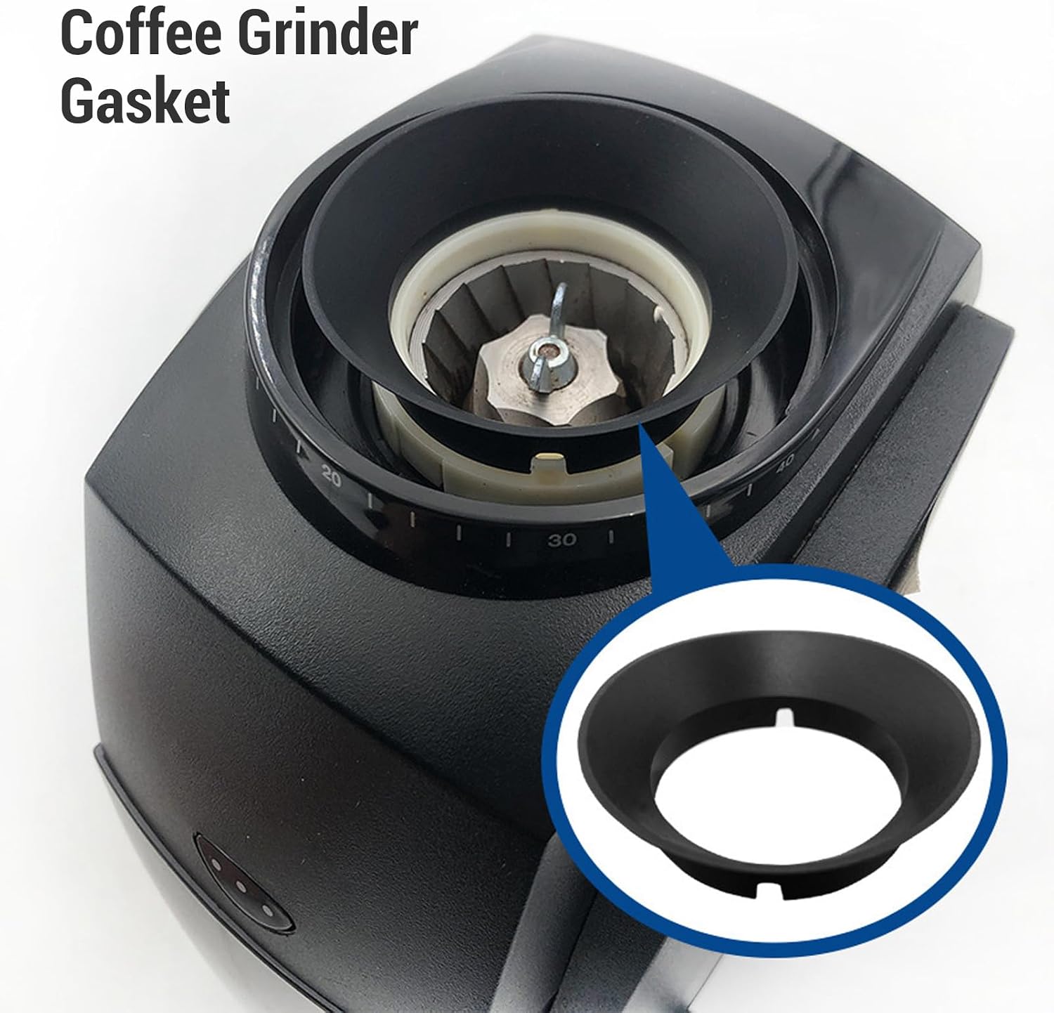 TOPINCN 4PCS 4pcs Gasket Replacement for Coffee Grinder Parts, Silicone Coffee Rings Set Prevent Coffee Grounds Spillage, Coffee Replacement Rings - Image 4