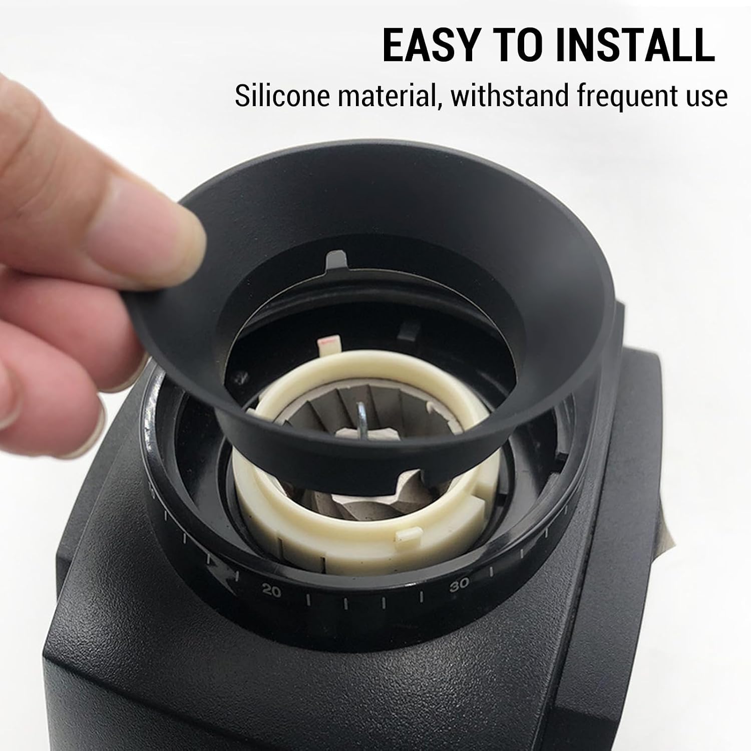 TOPINCN 4PCS 4pcs Gasket Replacement for Coffee Grinder Parts, Silicone Coffee Rings Set Prevent Coffee Grounds Spillage, Coffee Replacement Rings - Image 2
