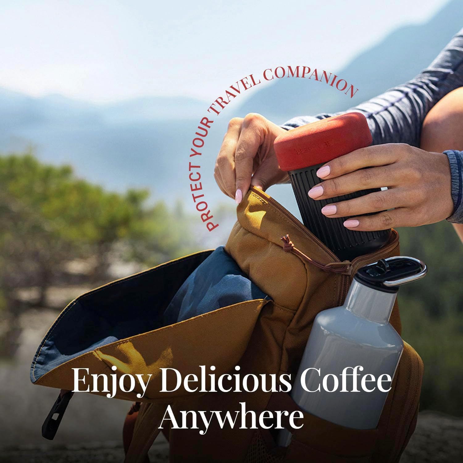 AeroPress Go, Extra Small Portable Coffee Maker Kit, Travel, Hiking & Camping, All-in-One French Press, Pour-Over & Espresso Style Manual Brewer, 2 Min Brew Makes a Less Bitter, More Flavorful Cup - Image 5