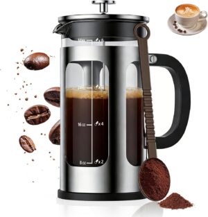 French Press Coffee Maker 34oz, Hea...