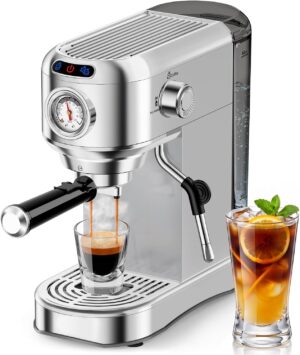 Espresso Machine 20 Bar, Compact Es...