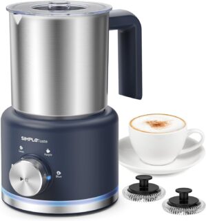 SIMPLETASTE Milk Frother, 4 in 1 El...