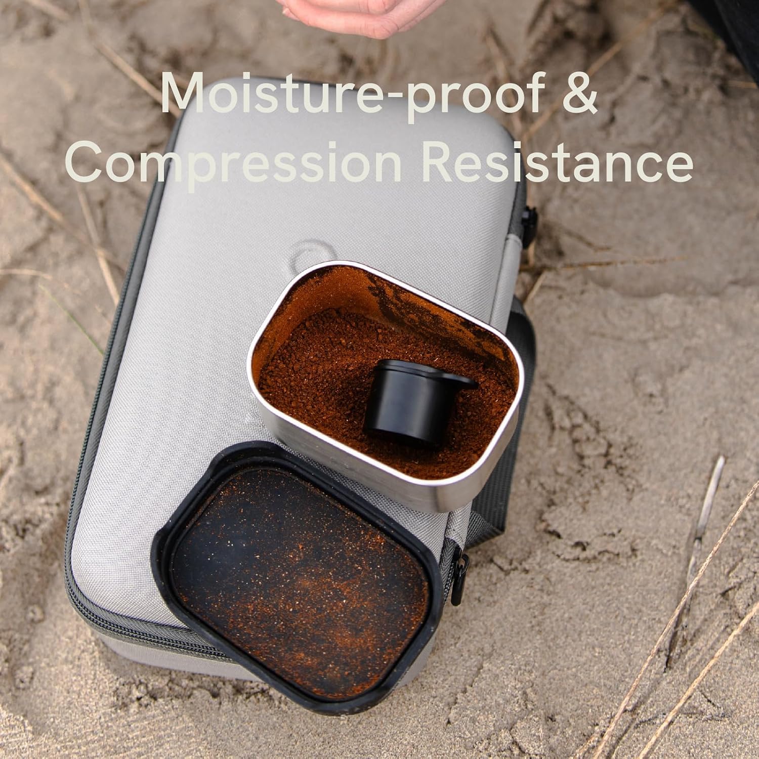 OutIn Nano Portable Electric Espresso Machine Carrying Bag, Waterproof Sturdy EVA Electronic Coffee Maker Storage Case Hand Hold Belt, Travelling, Office, Camping - Image 4