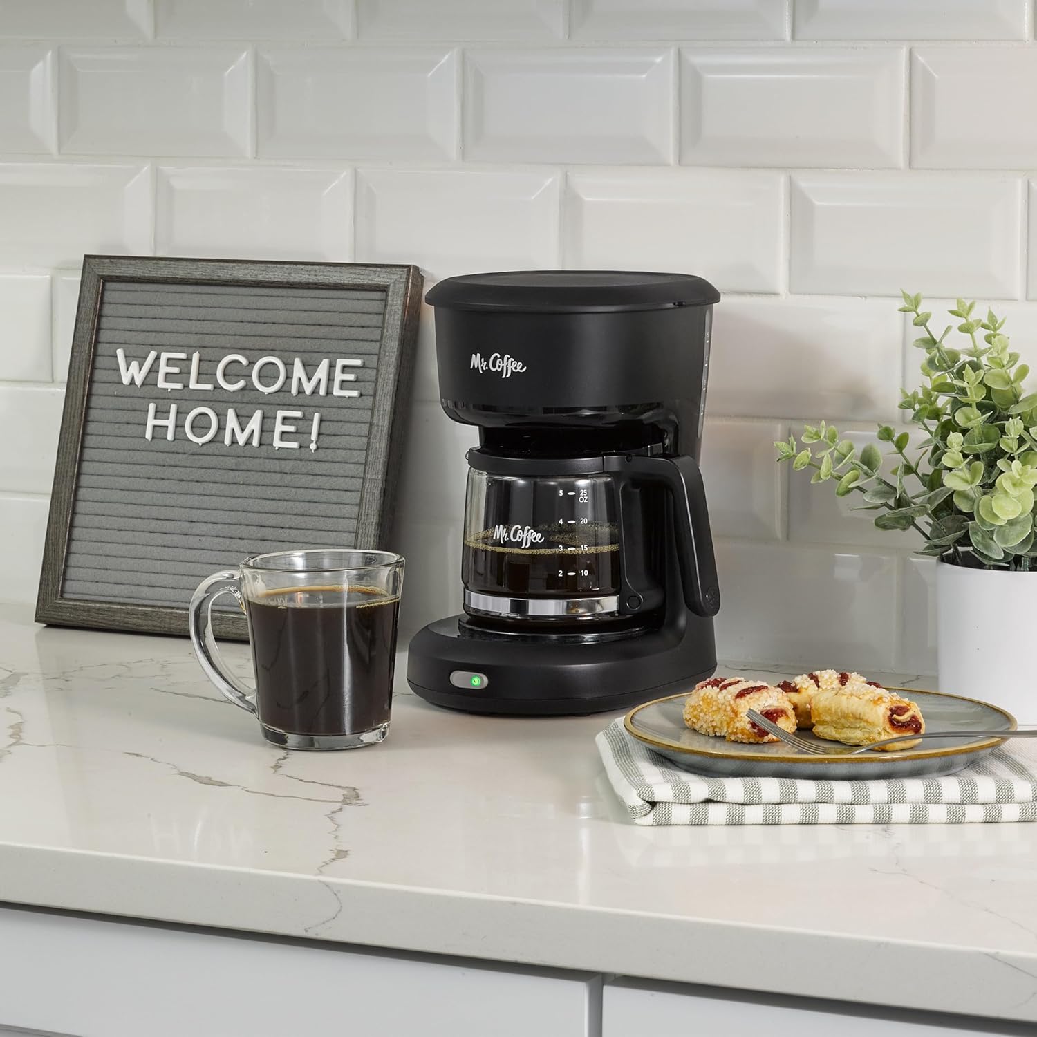 Mr. Coffee® 5-Cup Mini Brew Switch Coffee Maker, Black - Image 2