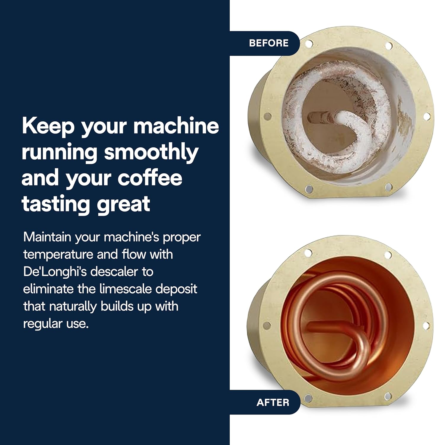 De'Longhi EcoDecalk Descaler, Universal Descaling Solution for Coffee & Espresso Machines, 16.90 oz (5 uses) - Image 2
