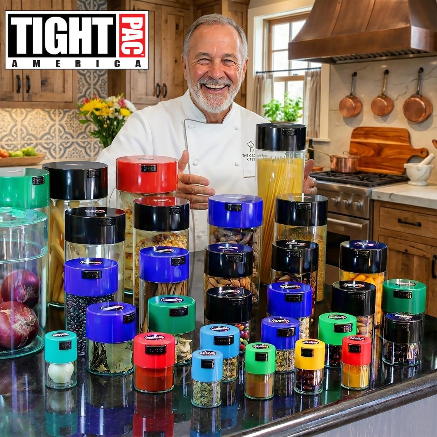 Tightvac - Premium Airtight Herb Storage Container - Holds ½ oz to 3 ounces - Keep Your Herbs and Dry Goods Fresh and Flavorful. Black Blue - Image 6