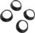 TOPINCN 4PCS 4pcs Gasket Replacement for Coffee Grinder Parts, Silicone Coffee Rings Set Prevent Coffee Grounds Spillage, Coffee Replacement Rings