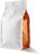 Coffee Bags with Valve(60pcs,16oz,1 lb) Vented Coffee Beans Packaging Bags High Barrier Aluminumed Foil Flat Bottom Heat Sealed Side Zipper Resealable Storage Bag for Home or Business（White+Orange）