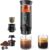 Portable Battery Travel Coffee Maker, 20 bar Mini Car Espresso Machines, 3-in-1 Self-Heating Electric Espresso Maker, USB-C Ground Coffee & Capsule Pod(Ns&DG) RV, Hiking