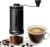 World’s First 60g Large Capacity Manual Coffee Grinder, Portable Hand Coffee Bean Mill with 40 Adjustable Settings, Ceramic Conical Burr Grinder for Pour Over, Camping, Travel, Gift, etc (Black)