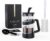 RAINBEAN Mini French Press Coffee Maker, 12 oz, Camping Coffee Press Pot, Small French Press, Tea and Frothed Milk Press (Black, 12 oz)