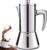 12 Cup Thickened 304 Stainless Steel Moka Pot Stovetop Espresso Maker Cafeteras Italian Percolator Espress Makers Capable Greca Mocha Coffee Machine for Induction Home and Camping 600ml 20oz