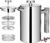 Miuly 21 oz Stainless Steel French Press 600ML Coffee Press with 3 Level Filtration System, Double Wall Insulated French Press with 2 Filters for Home or Office, Silver