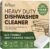 Renuv® Heavy Duty Dishwasher Cleaner & Deodorizer, Descaler, 12 XL Tablets | Deep Cleaning, Natural Odor & Smell Remover, Calcium, Limescale, Hard Water Marks, Grease Remover, Septic Safe