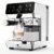 MAttinata Cappuccino Machine, Espresso Machine with Automatic Milk Frother | CM1833L Coffee Maker, IMD Touch Screen, 20 Bar Italian Pump, Dual Boiler, Compact Latte Machine for Home, Stainless Steel