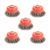 AUPREX 5 Pack Knotted Wire Cup Brush for Angle Grinders with 5/8 Inch | 11 UNC Threaded Arbor- 0.02 Inch Carbon Steel Wire for Rust,Corrosion,Paint Removal and Other Heavy-Duty Conditioning for Metals