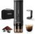 Portable Espresso Machine, Self-Heating Travel Coffee Maker with Fast Charging USB-C & Carrying Bag & Stand, for Ground Coffee & NS Capsules, for Camping, Hiking, RV, Office