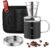 Oranlife Pour Over Coffee Maker Set for Travel/Camping/Hiking, Single Cup, Stainless Steel Coffee Filter, 14 Oz Borosilicate Glass Mug, Extra Permanent Lid and Moulded Neoprene Case, at Home/Office