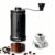 World’s First 60g Large Capacity Manual Coffee Grinder, Portable Hand Coffee Bean Mill with 40 Adjustable Settings, Stainless Steel Burr Grinder for Pour Over, Camping, Travel, Gift, etc (Black)