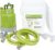 Green Expert Tankless Water Heater Flushing Kit, 1/4HP High-Flow Pump (1800 GPH), 3 Gallon Locking-Lid Bucket, 2×6ft 3/4″ GHT PVC Hoses & Wrench, Descaling Maintenance Kit (Descaler Not Included)
