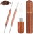 1PCS Espresso Coffee Stirrer, 2PCS Latte Art Pen 6 Needles 0.35mm Espresso Distribution Tools Stainless Steel Coffee Stirring Tool with Wood Handle for Home Cafe Bar Gift