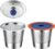 2 PACK Stainless Steel Reusable K Cups for Keuring 2.0 and 1.0, Reusable Coffee Pods for Coffee Maker, Sturdy Refillable K Cup,Permanent Filter