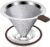 Pour over Coffee Dripper, Stainless Steel Paperless Reusable Coffee Filter, Metal 600 Mesh Strainer Coffee Maker (1-2 Cups)