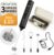 CIRCLE JOY Rechargeable Handheld Milk Frother Wand with 3 Variable Speeds, 3 Whisks and Storage Box, Electric Drink Mixer for Latte, Cappuccino, Hot Chocolate, Eggs and Protein Powder, Black