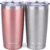 SUNWILL Travel Coffee Mug Set of 2, 20 oz Tumbler with Lid, Insulated Stainless Steel Cup for Water, Tea, Ice, Rose Gold & Cool Grey